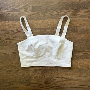 White Crop Top from Dynamite